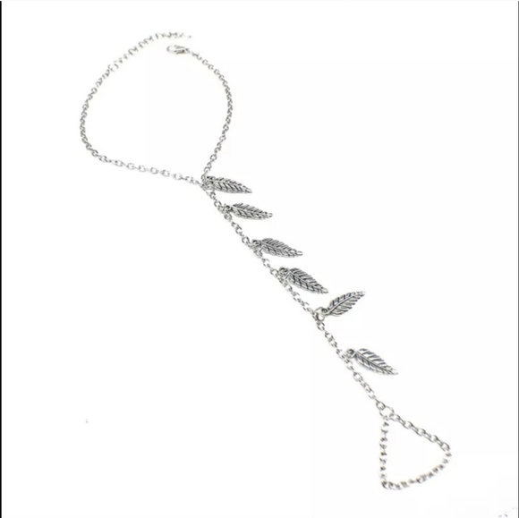 🍃New 1Pc Leaf Pendant Chain Ankle Barefoot Sandal - Picture 5 of 8